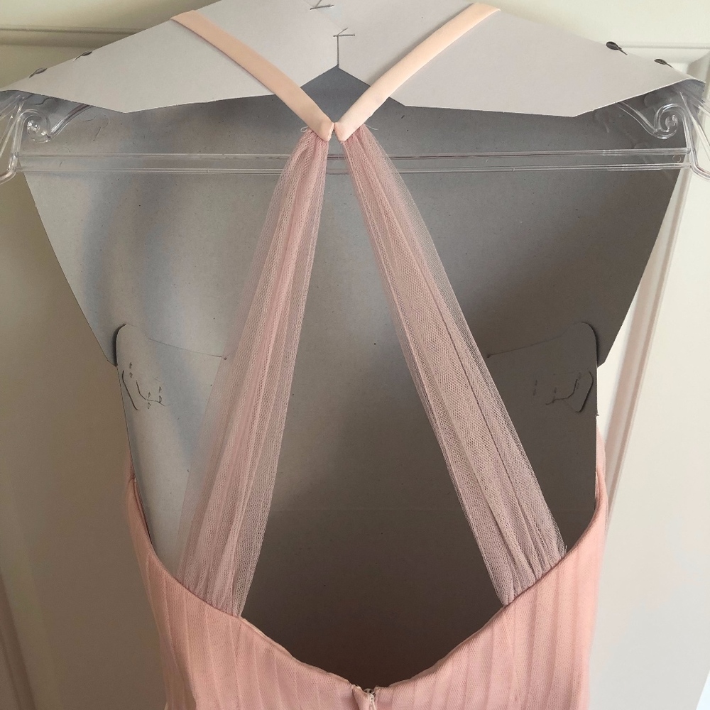 Kleinfeld A-Line Long Tulle Bridesmaid Dress - Picture 3 of 4